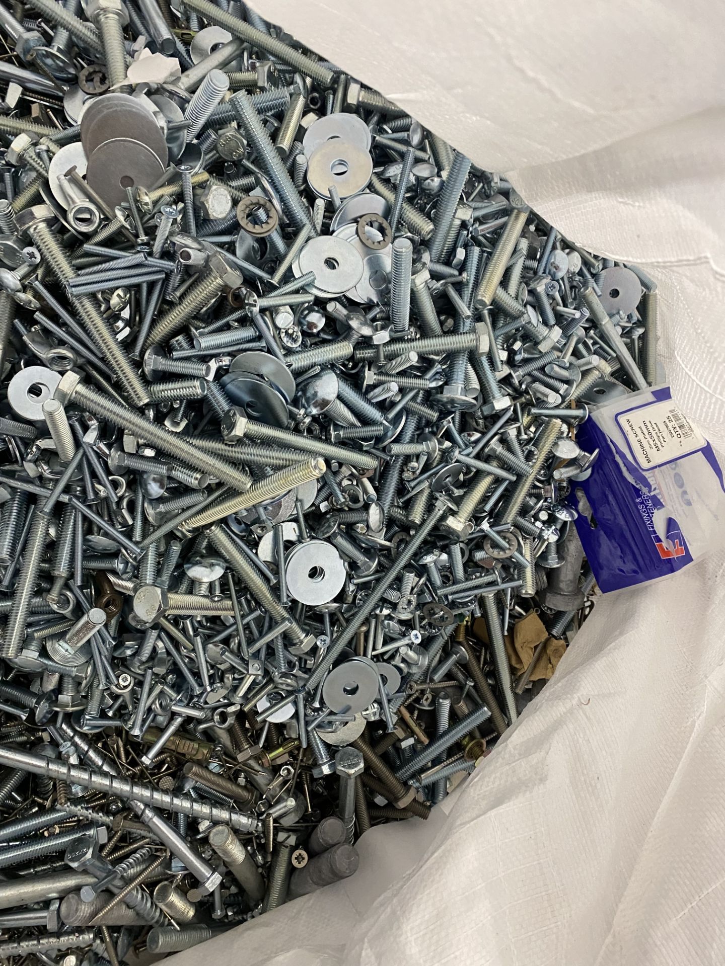 Approximately 250kg Bag Of Various loose Screws, Nuts, Bolts And Washers - Image 5 of 9