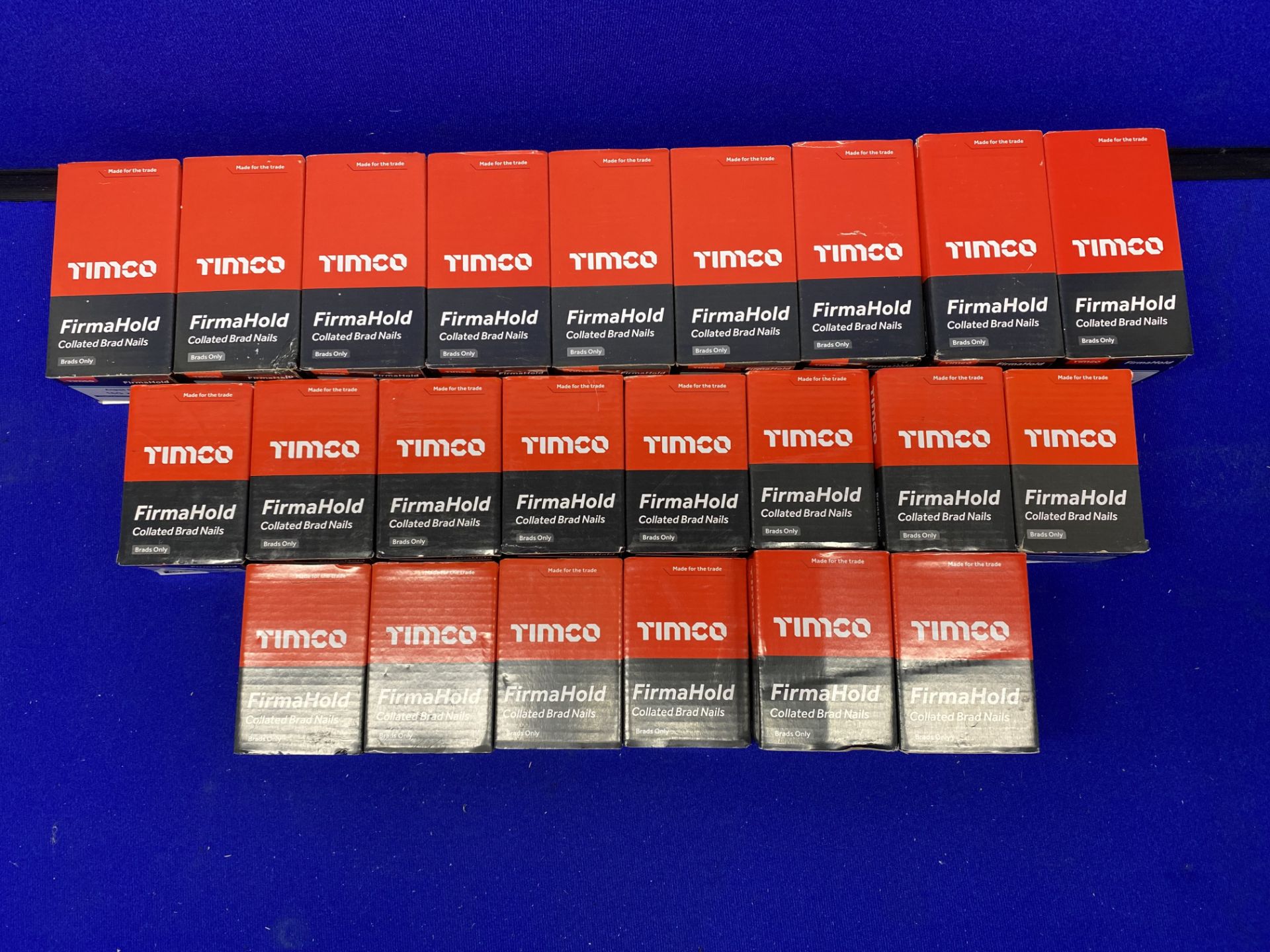 23 x Boxes Of Various TimCo FirmaHold Collated Brad Nails - See Description