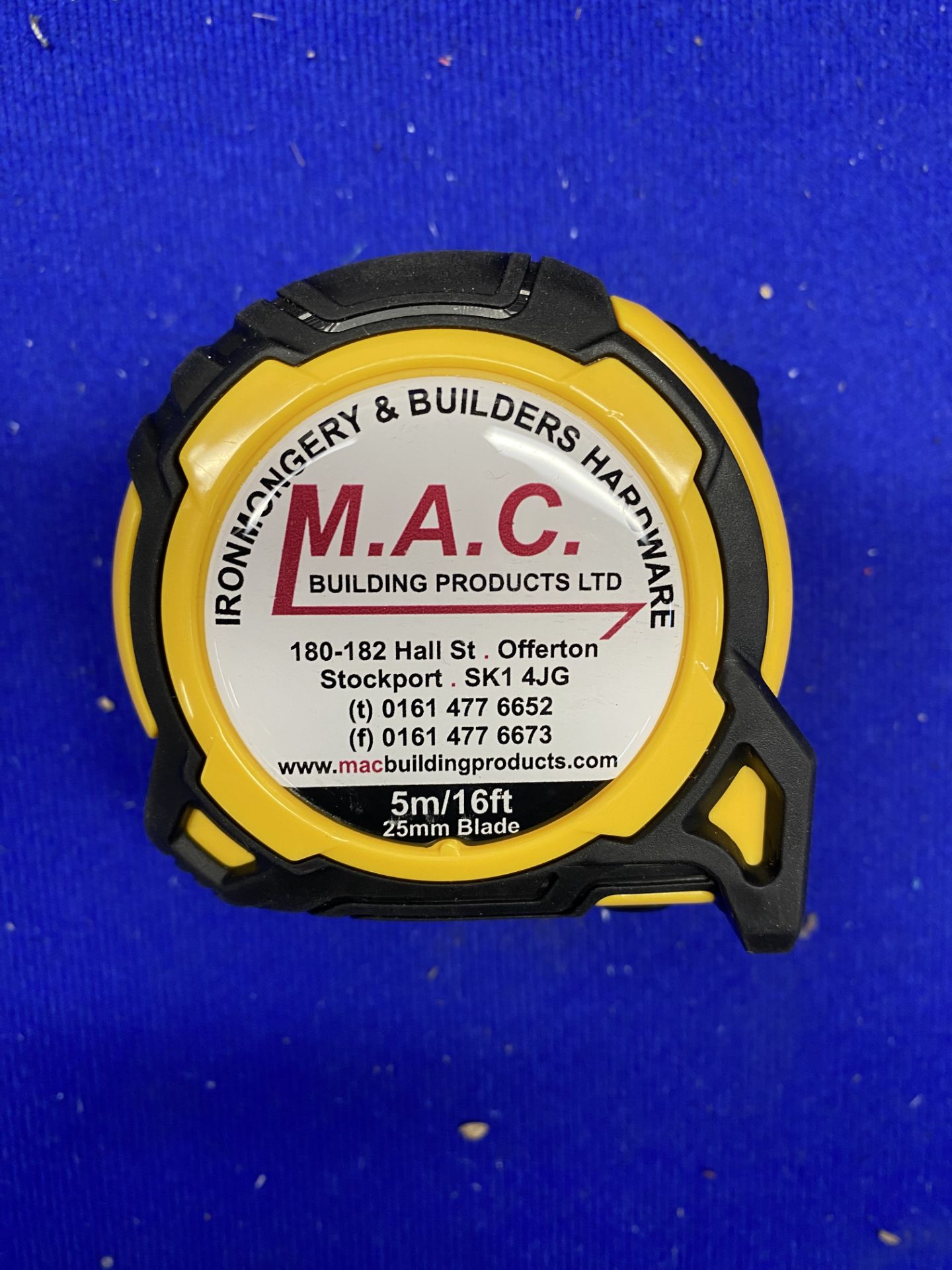 36 x Advent Tools Personalised ' M.A.C. Building Products Ltd" 5M/16ft Measuring Tapes