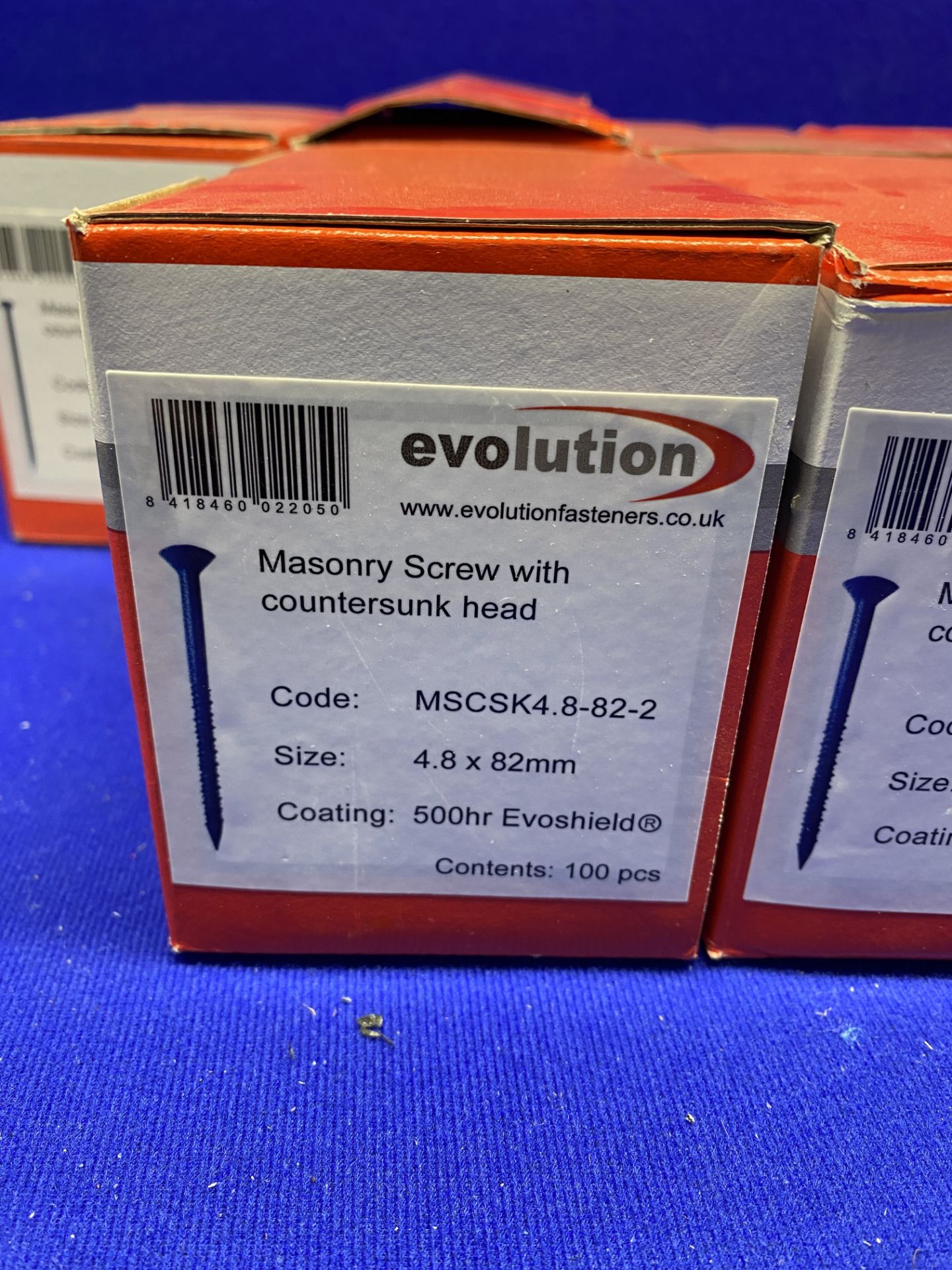 12 x Boxes Of Various Sized Evolution Masonry Screws - See Description - Image 2 of 3