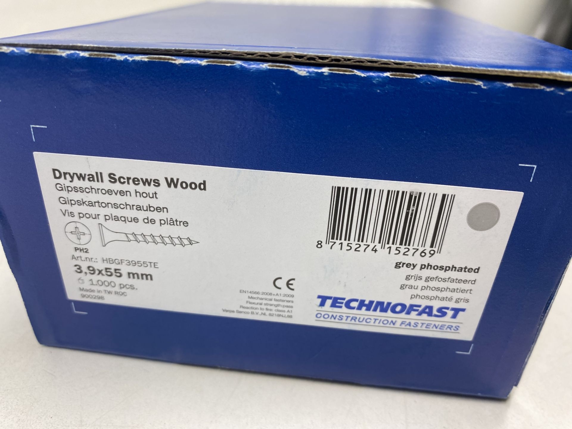 8000 x Technofast 3.9 x 55mm Drywall Wood Screws ( 8 x Boxes Of 1000 ) - Image 2 of 2