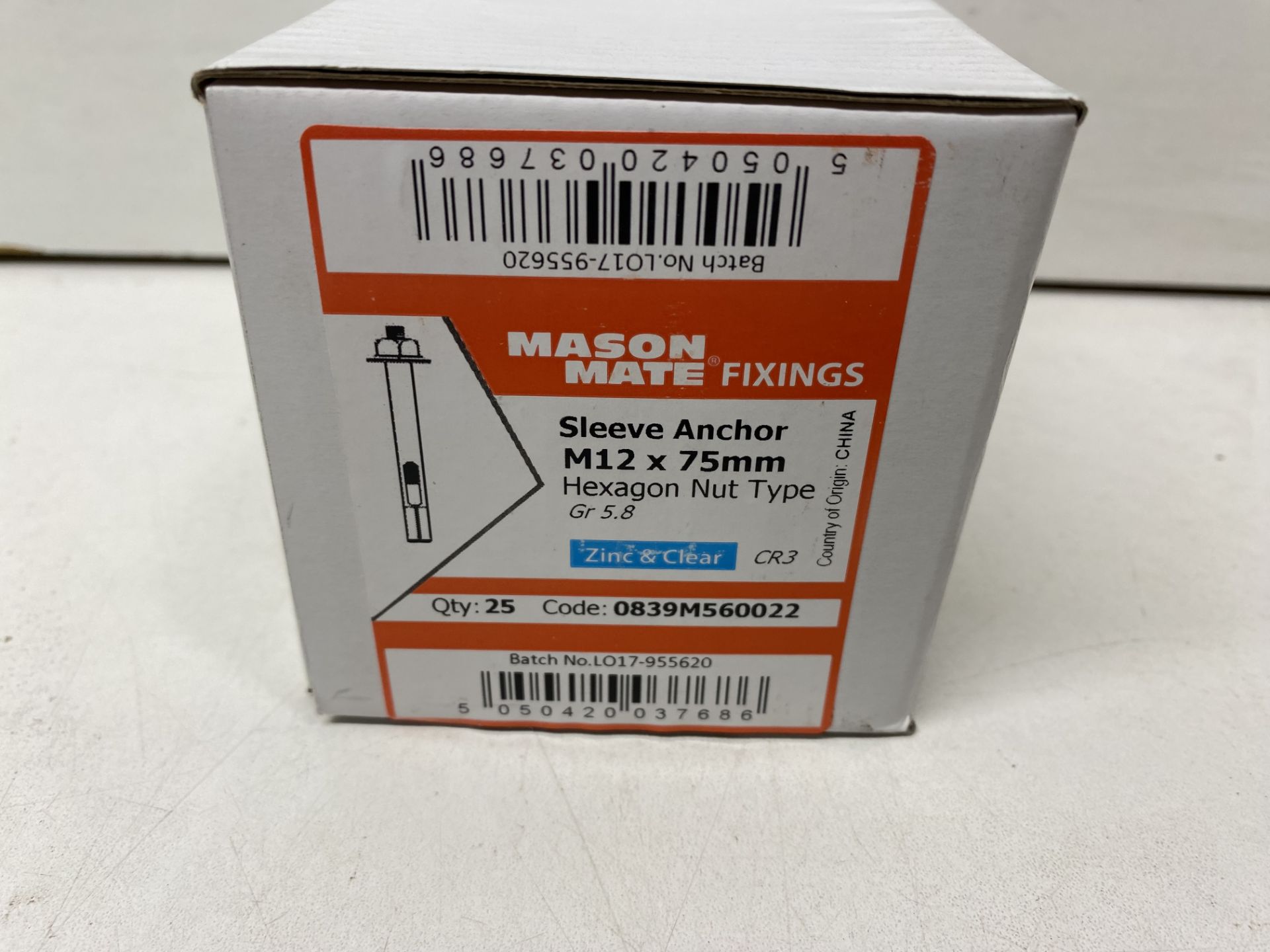 13 x Boxes Of Various Masonmate Sleeve Anchor Hex Nuts & Bolts - See Description - Image 8 of 8