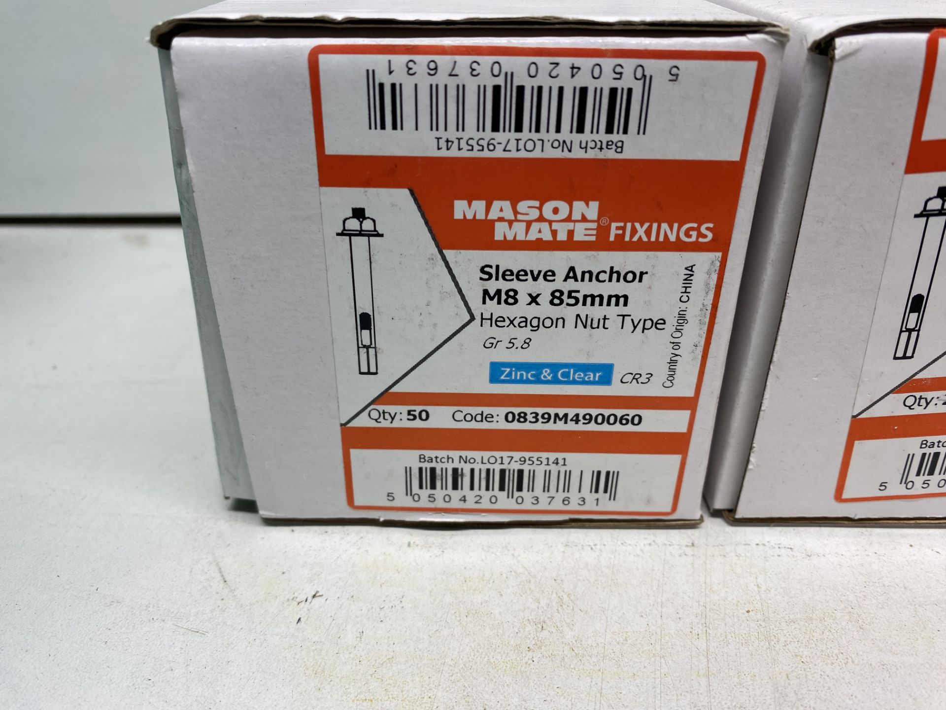 13 x Boxes Of Various Masonmate Sleeve Anchor Hex Nuts & Bolts - See Description - Image 2 of 8