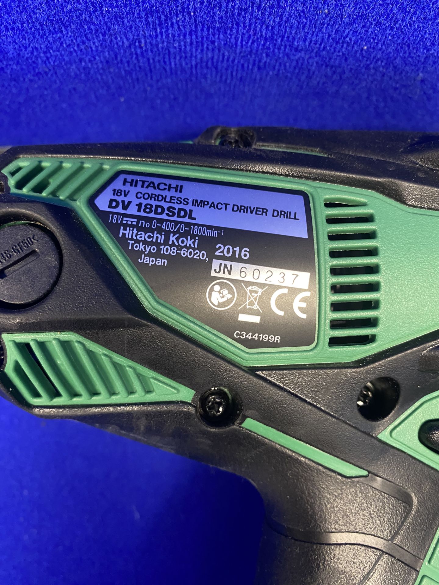 HITACHI DV18DSDL/JJ 18V CORDLESS COMBI DRILL INC 2X 5.0AH LI-ION BATTERIES IN CARRY CASE - Image 6 of 11