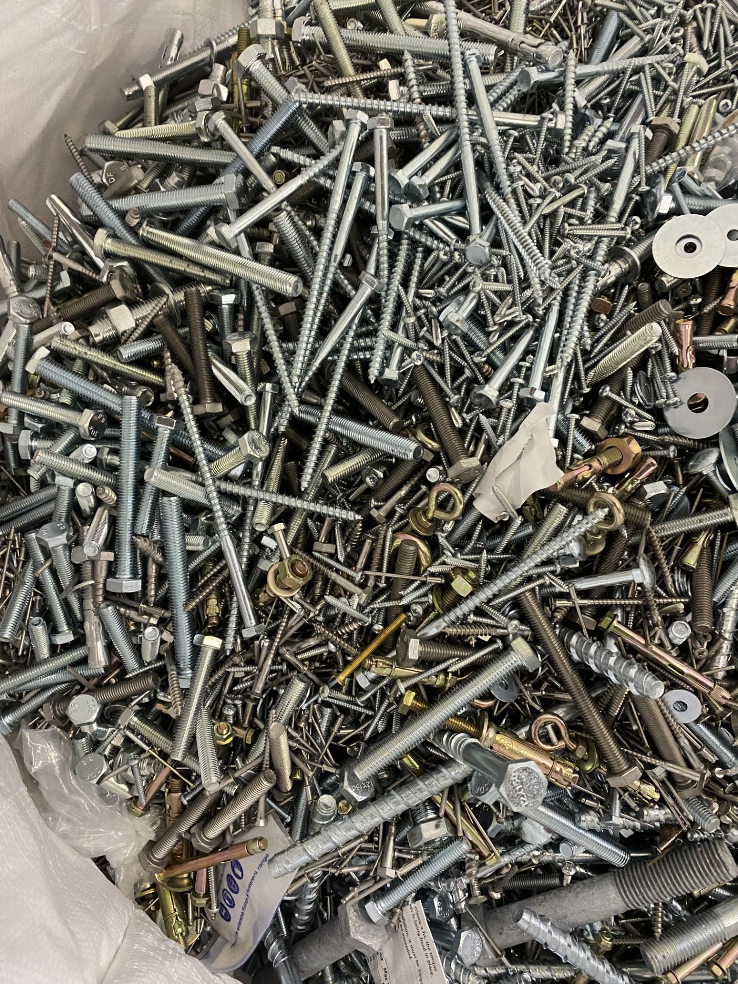 Approximately 250kg Bag Of Various loose Screws, Nuts, Bolts And Washers - Image 3 of 9