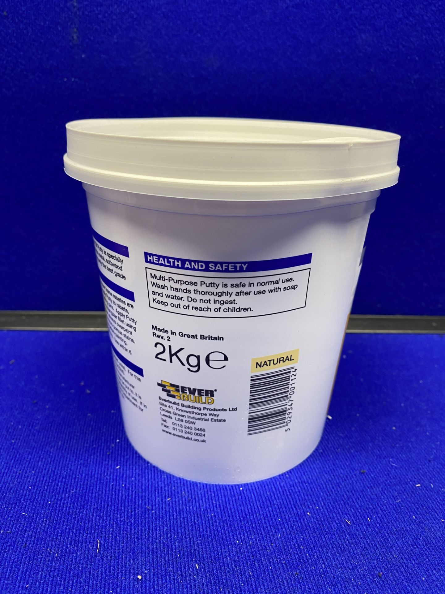 Mixed Lot Of 2kg Tubs Of Everbuild Butyl Glazing Compound & Linseed Oil Putty - See Description - Image 5 of 5