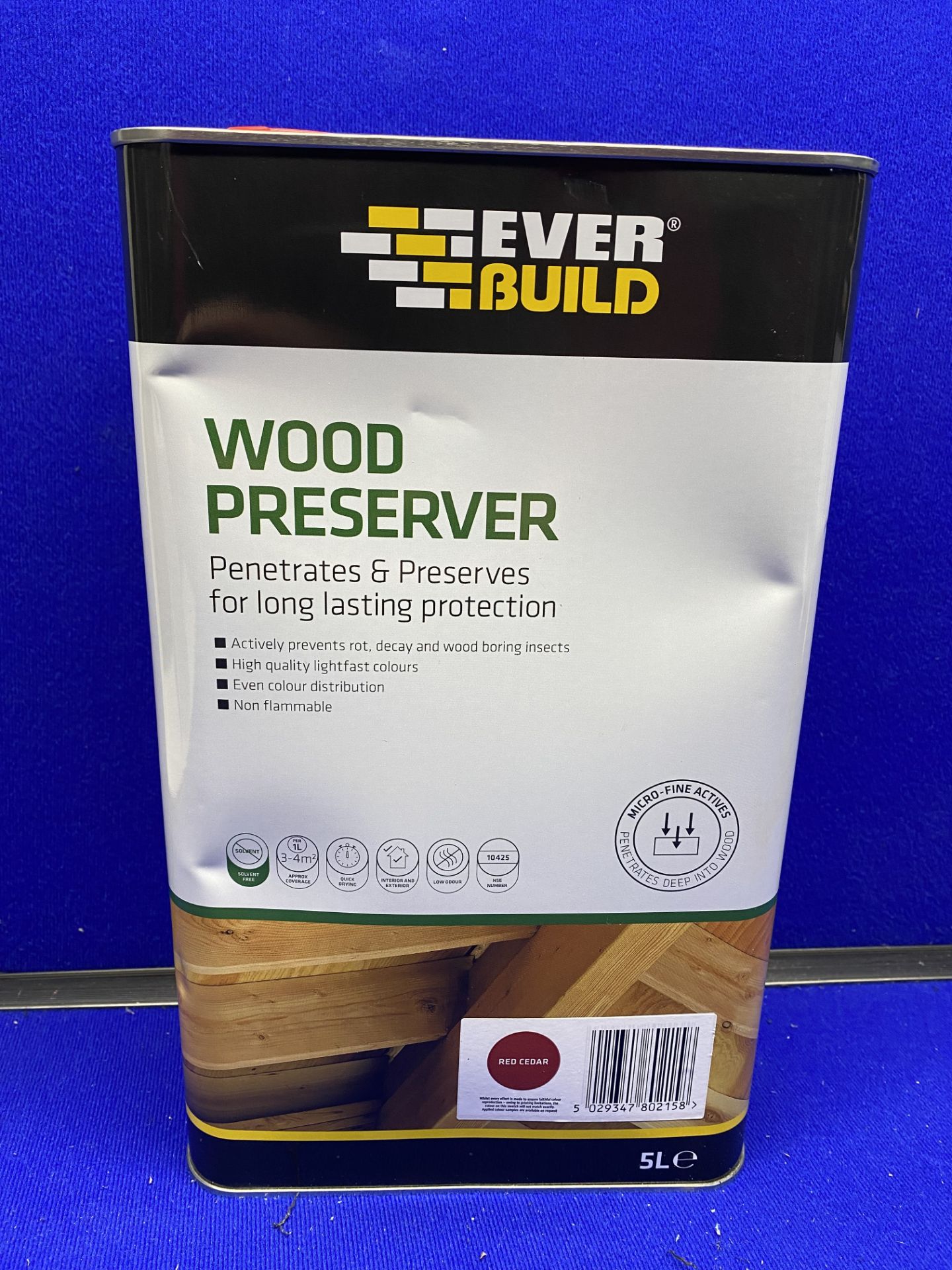 Mixed Lot Of 5L Cans Of Everbuild Wood Preserver & Everbuild Wood Treatment - See Description - Image 2 of 7