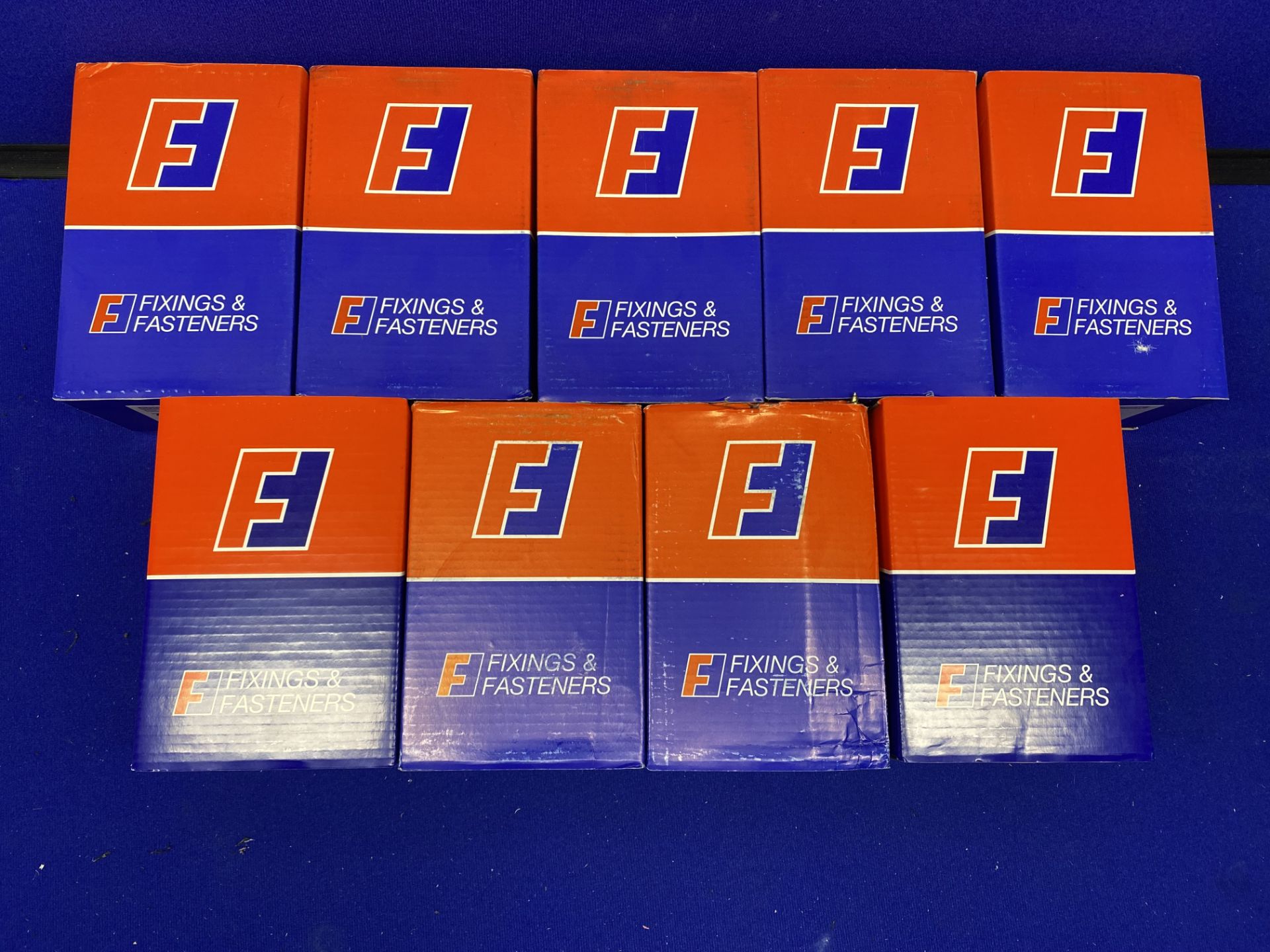 9 x Boxes Of Various Sized Fixing & Fastening Concrete Frame Screws - See Description