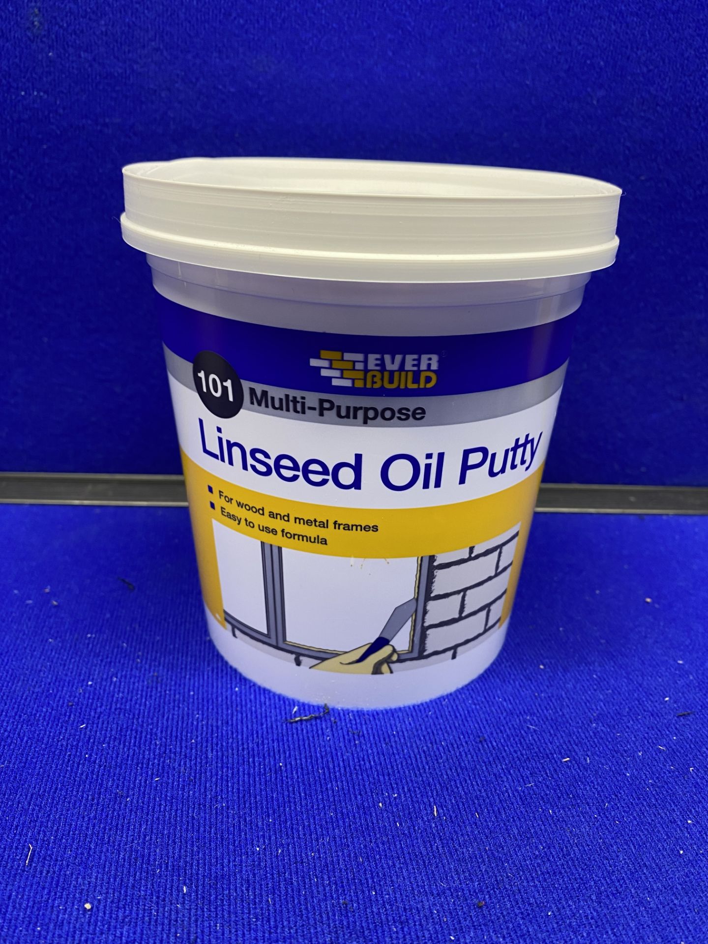 Mixed Lot Of 2kg Tubs Of Everbuild Butyl Glazing Compound & Linseed Oil Putty - See Description - Image 4 of 5