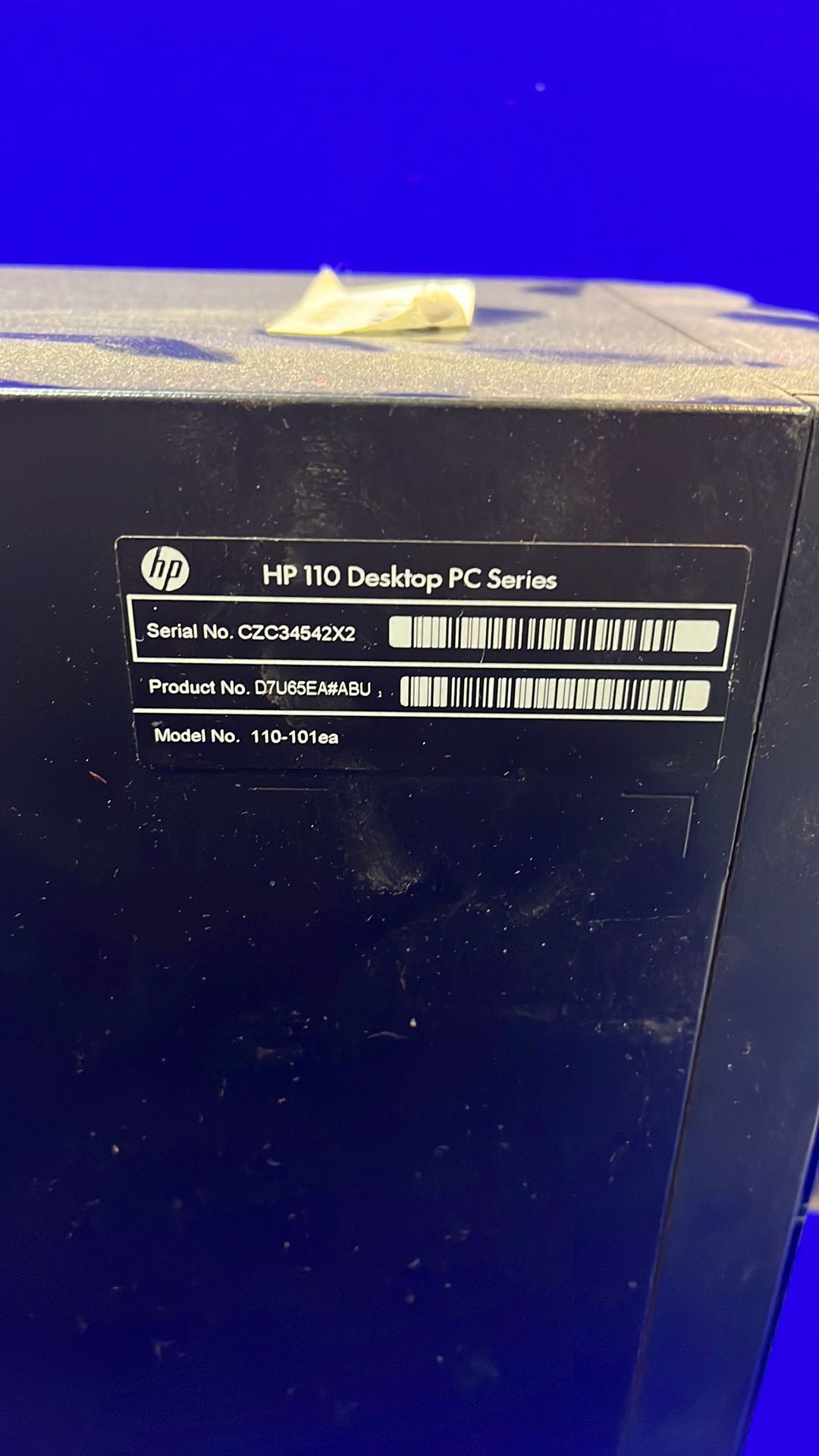 HP 110-101EA Intel Inside Desktop Computer Tower *NO HDD* - Image 4 of 4