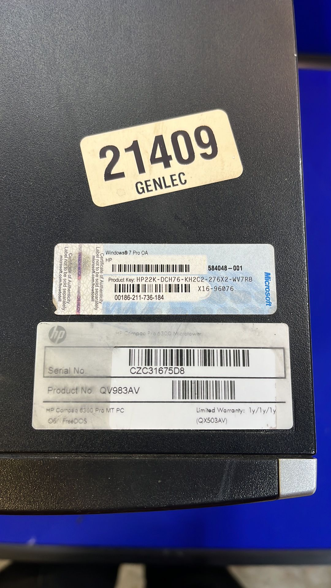 HP Compaq Pro 6300 Intel Core I5 Desktop Computer Tower *NO HDD* *See Pictures* - Image 5 of 5