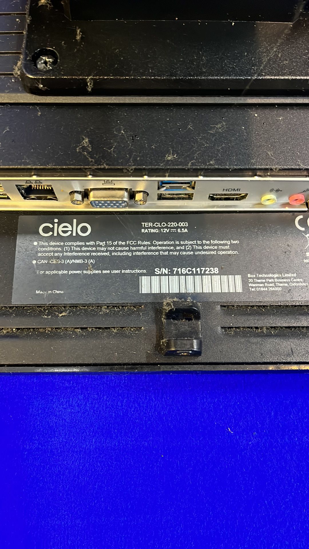 Cielo TER-CLO-220-003 21.5" Touchscreen Computer *NO Power Supply* - Image 3 of 4