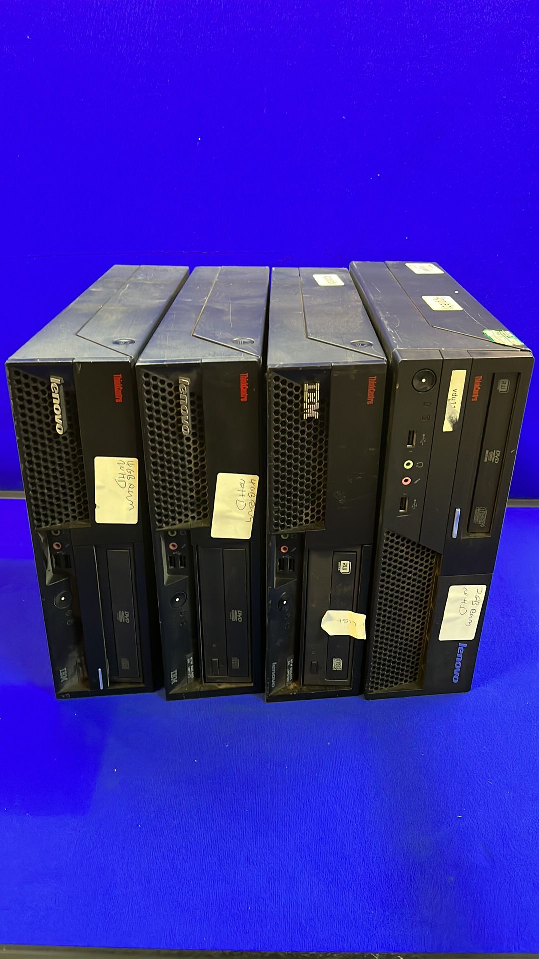 4 x Various Pentium Inside Desktop Computers *NO HDD* *See Pictures*