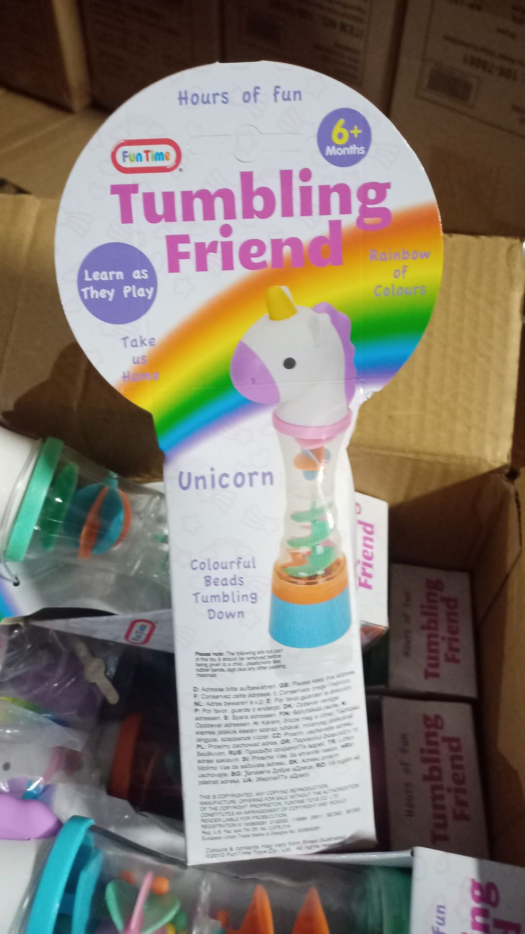 100 x Unicorn Themed Baby/Toddler Rattles