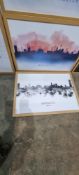 6 x Manchester Bee/Skyline/Map Prints 645mm x 890mm Approx