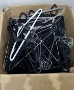 Box Of Approx 50 Coat Hangers In Various Designs "See Photos"