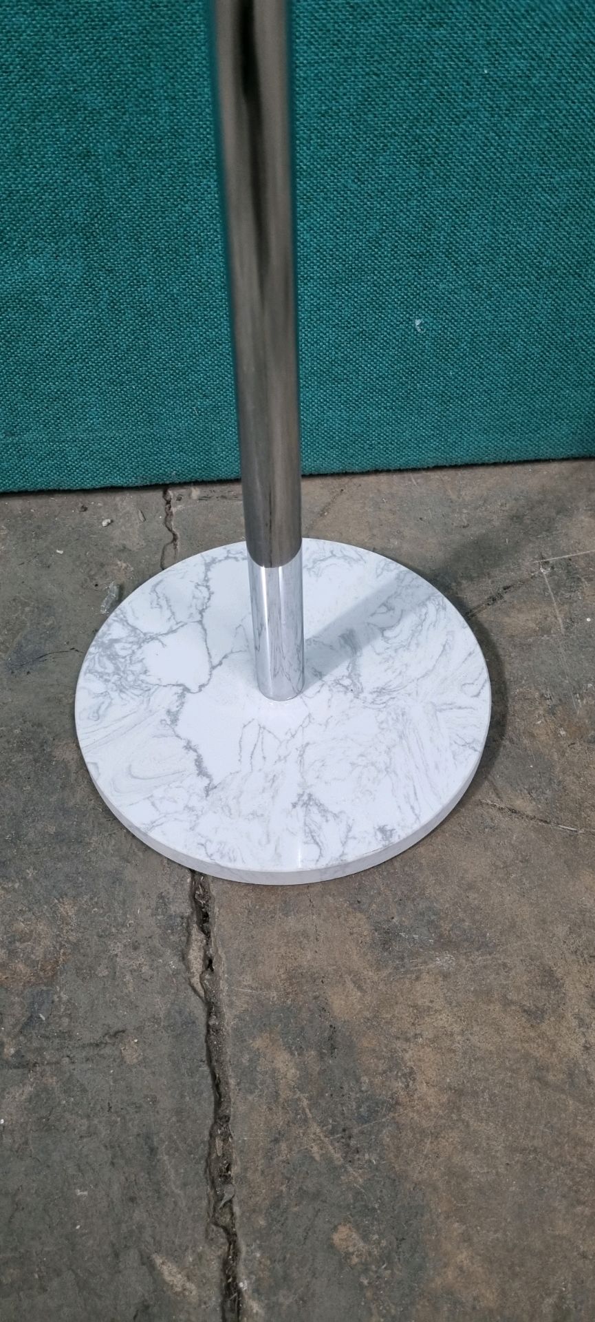 Ex Display Marble Freestanding Roll Holder Chrome 590mm High - Image 2 of 3