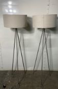 2 x Tripod Floor Lamps