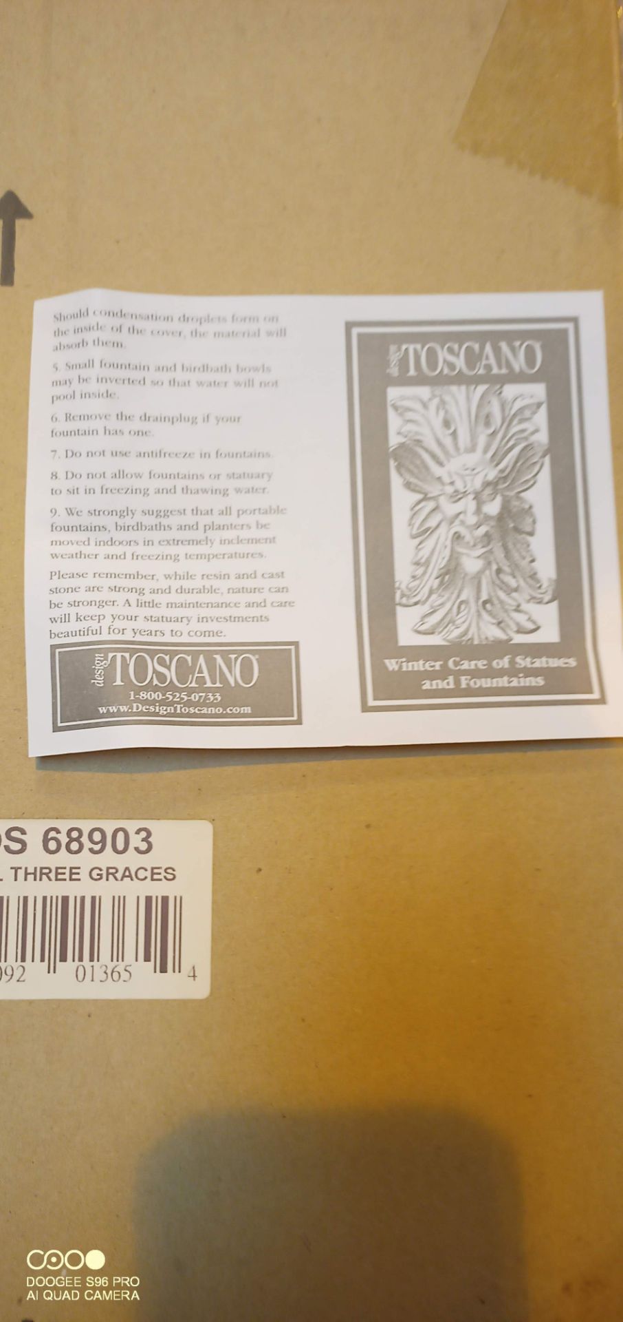 10 x Toscano Statue Wall Art Plaques | Total RRP £39.99