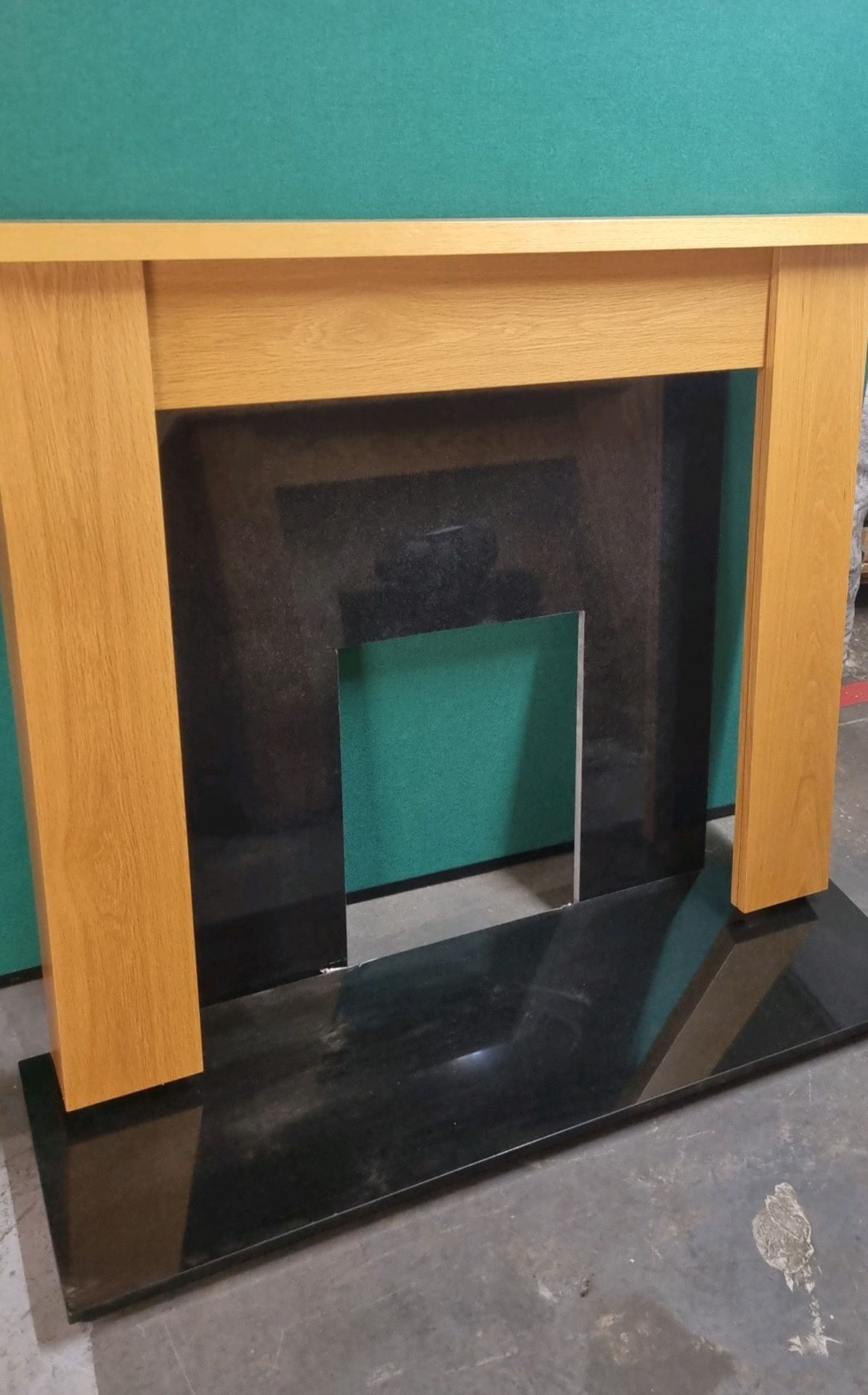 Ex Display Surround w/ Black Granite Set | 1375mm x 1135mm x 190mm **fire not included**