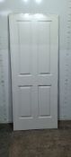 Premdor Internal 4 Panel Moulded Door | 2040mm x 825mm x 40mm