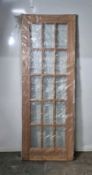 Ex Display Mercantile International Pre Bevell Glazed Hardwood Door