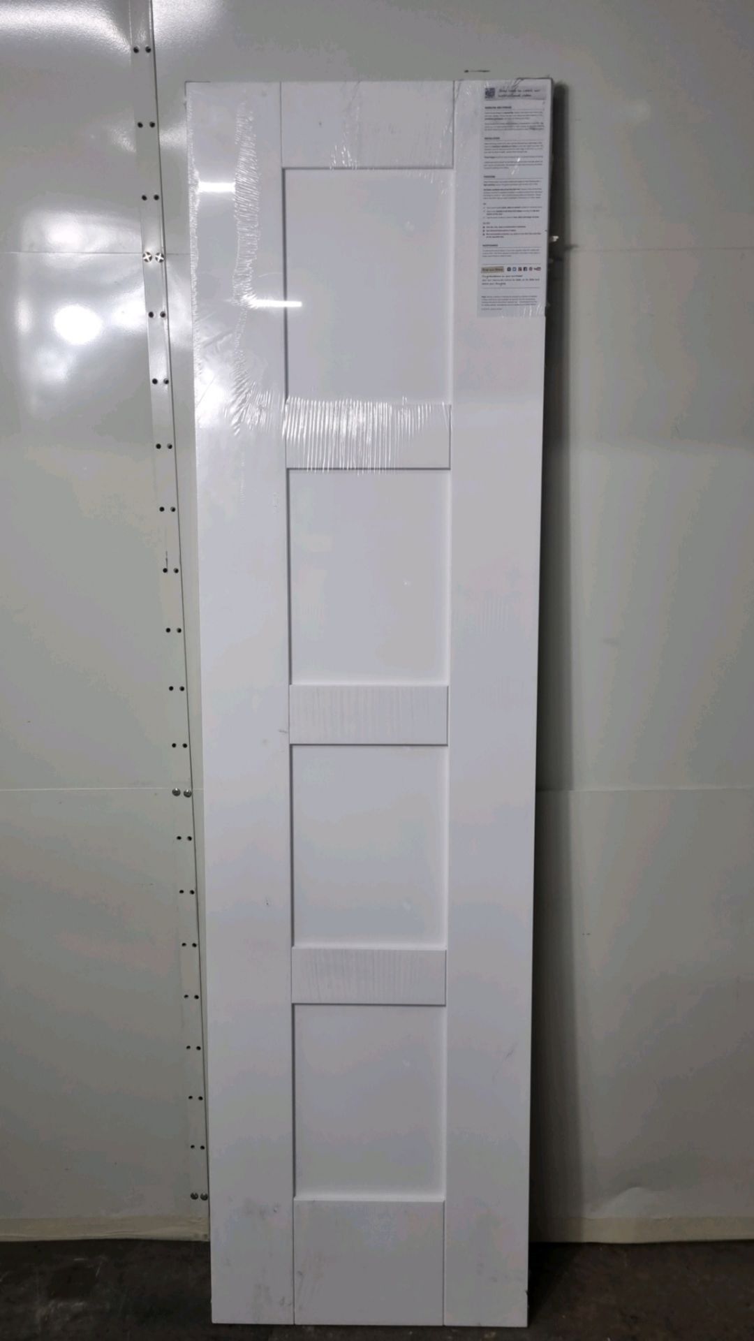 Ex Display XL Joinery WPSHA4P21 White Primed Shaker 4 Panel Door - Image 5 of 6