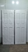 2 x Premdor 4 Panel Moulded Internal Door | 1985mm x 685mm x 35mm