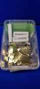 34 x Brass And Chrome Hinges in Various Sizes