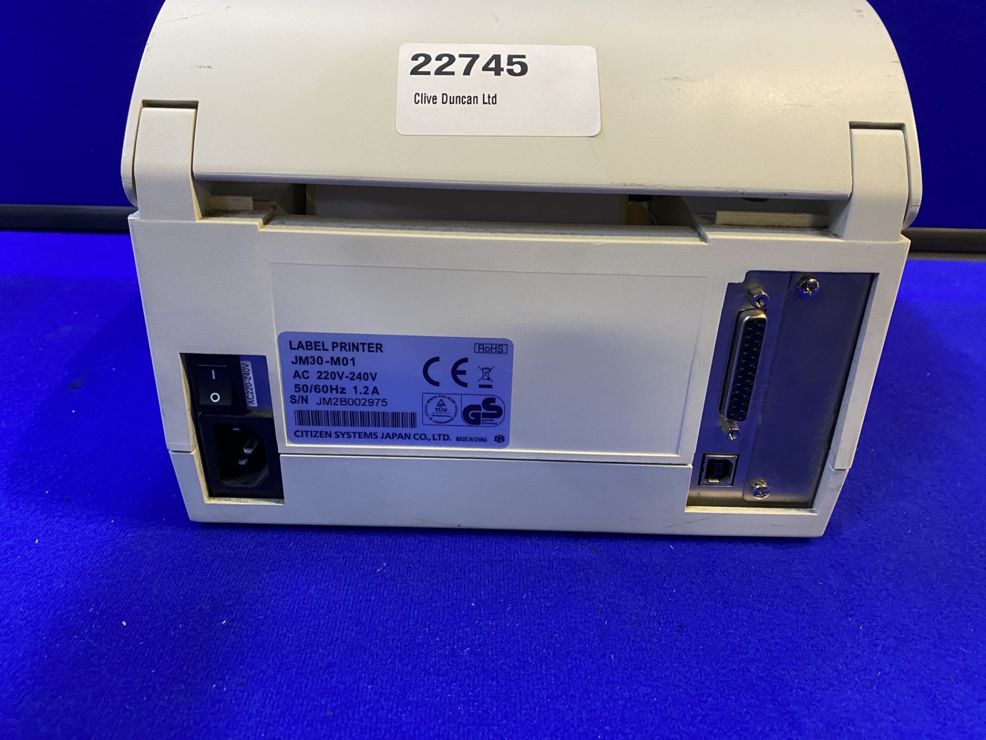 Citizen CL-S521 Label Thermal Printer - Cream - JM30-M01 - Image 11 of 12