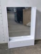 Mirror With Gloss White Cabinet NVC116VTY028 1050mm x 170mm