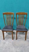 Ex Display Pair Of Julien Bowen Brown Faux Leather Dining Chairs