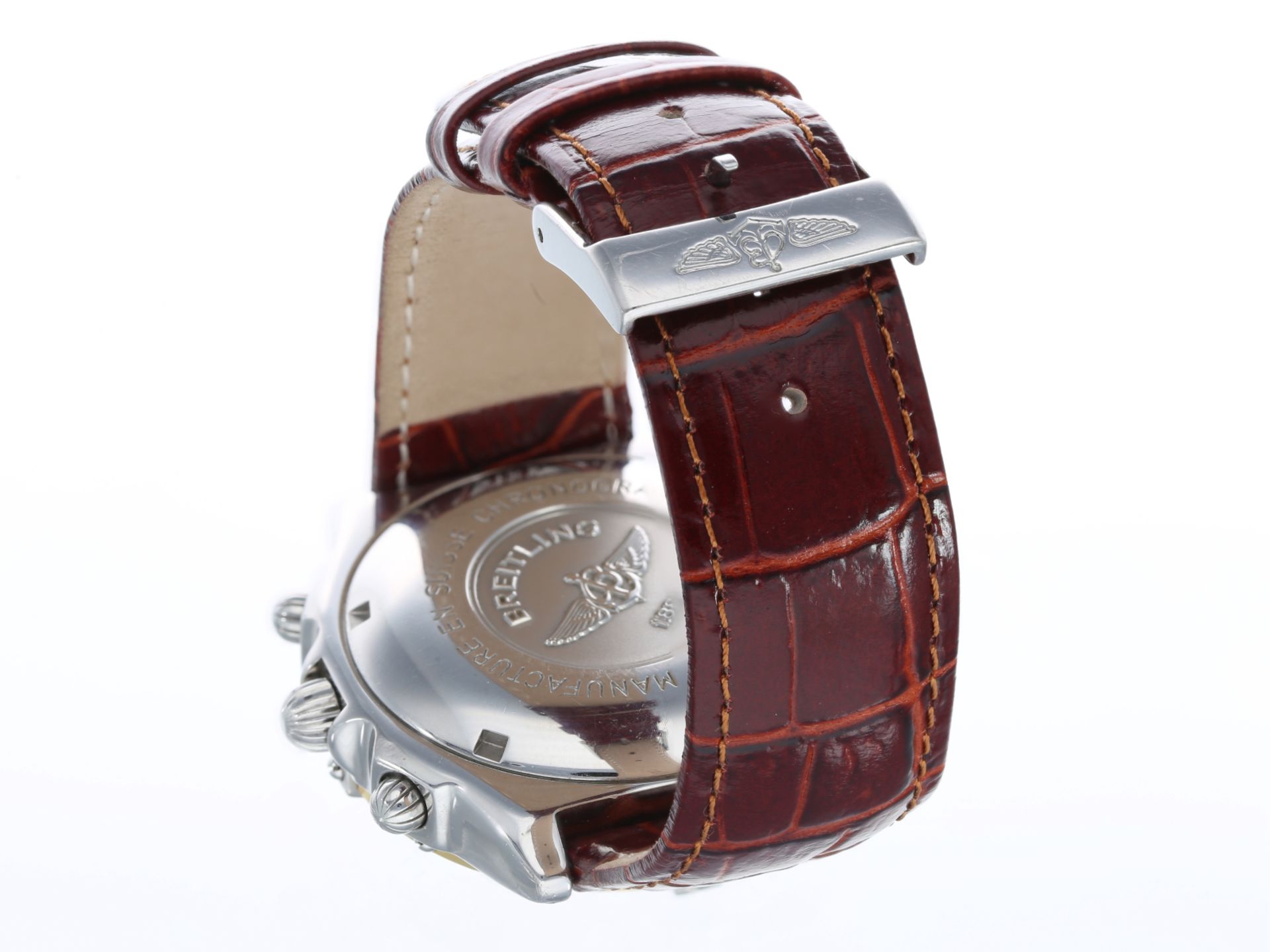 Armbanduhr: sportlicher Breitling Chronograph Referenz B13050.1, Stahl/Gold - Image 2 of 9