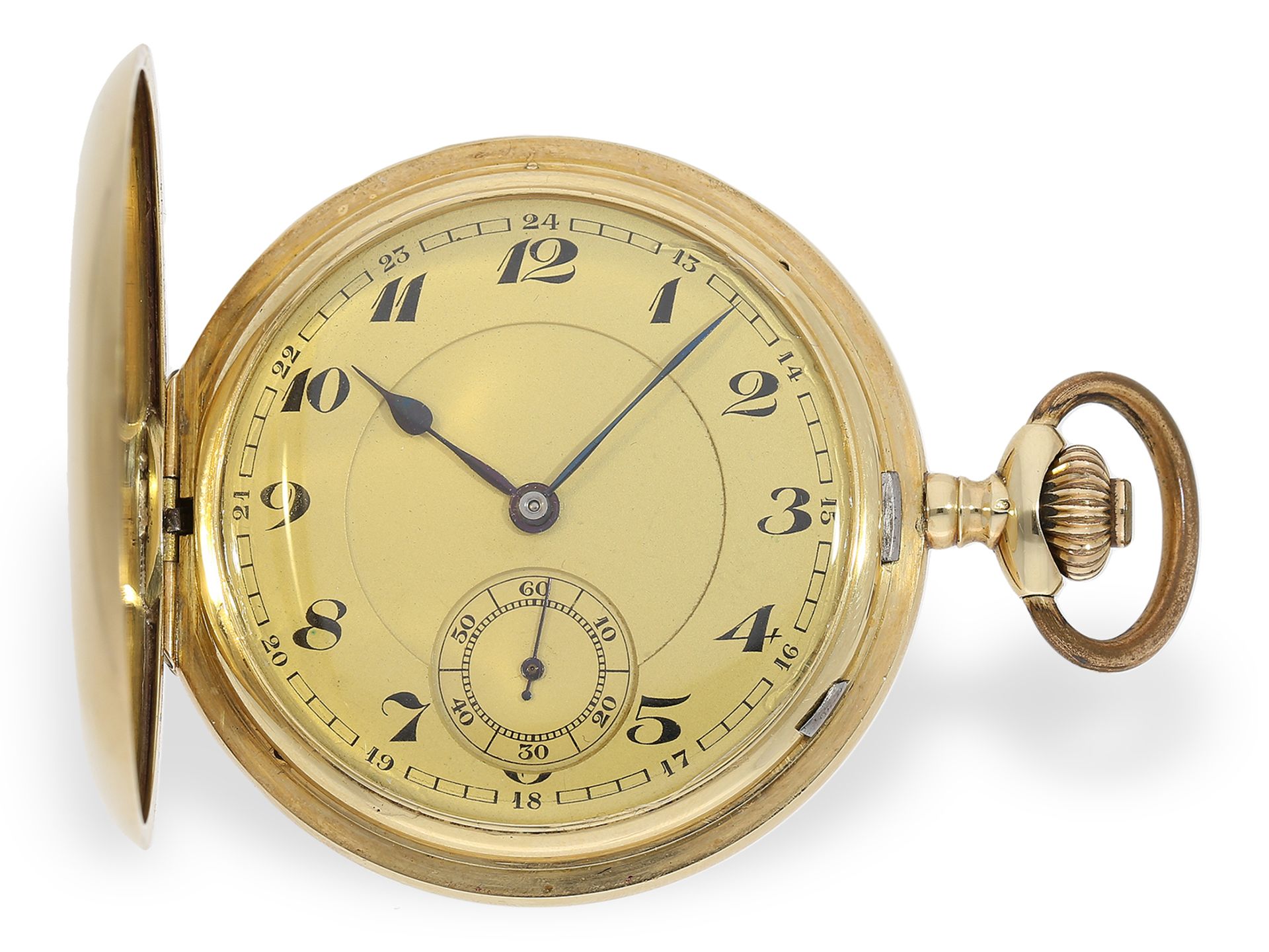 Very well preserved gold hunting case watch, ca. 1920 - Image 2 of 8