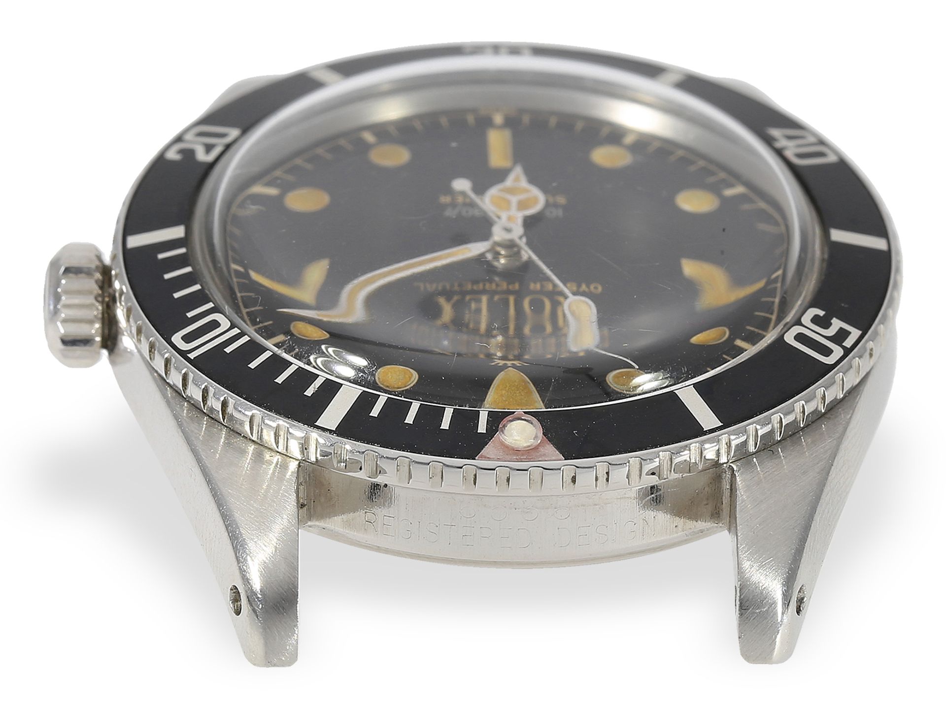 Gesuchte Rolex Submariner "James Bond" Ref. 6536 mit "Gilt"-Dial, ca. 1958/1959 - Bild 8 aus 8