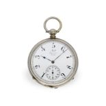 Extrem seltene Taschenuhr mit Dezimalzeit "Decimale Metrique", bez. "Moll Ingenieur Bienne", ca.1850