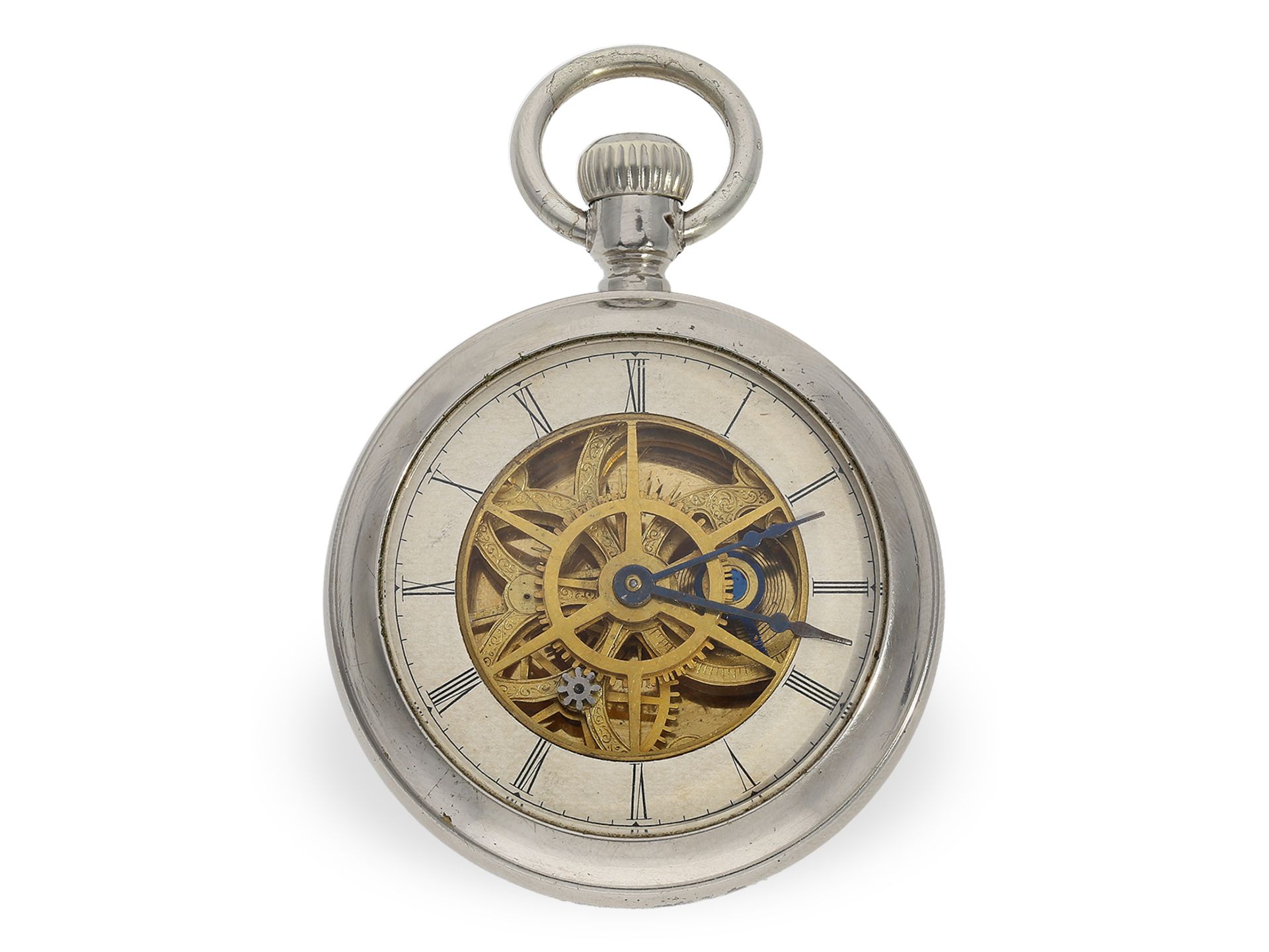 Rare amerikanische Sammleruhr, Waterbury sog. "Poor Man's Tourbillon" Serie A, ca.1880