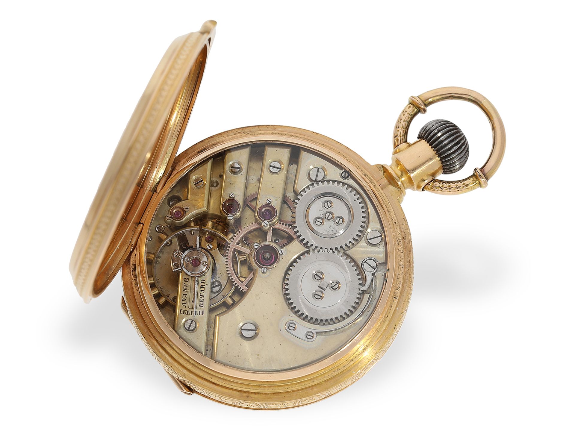 Renaissance-Prunksavonnette, Taschenuhr mit Chronometerhemmung, hochfeine Genfer Qualität, ca. 1880 - Bild 3 aus 8