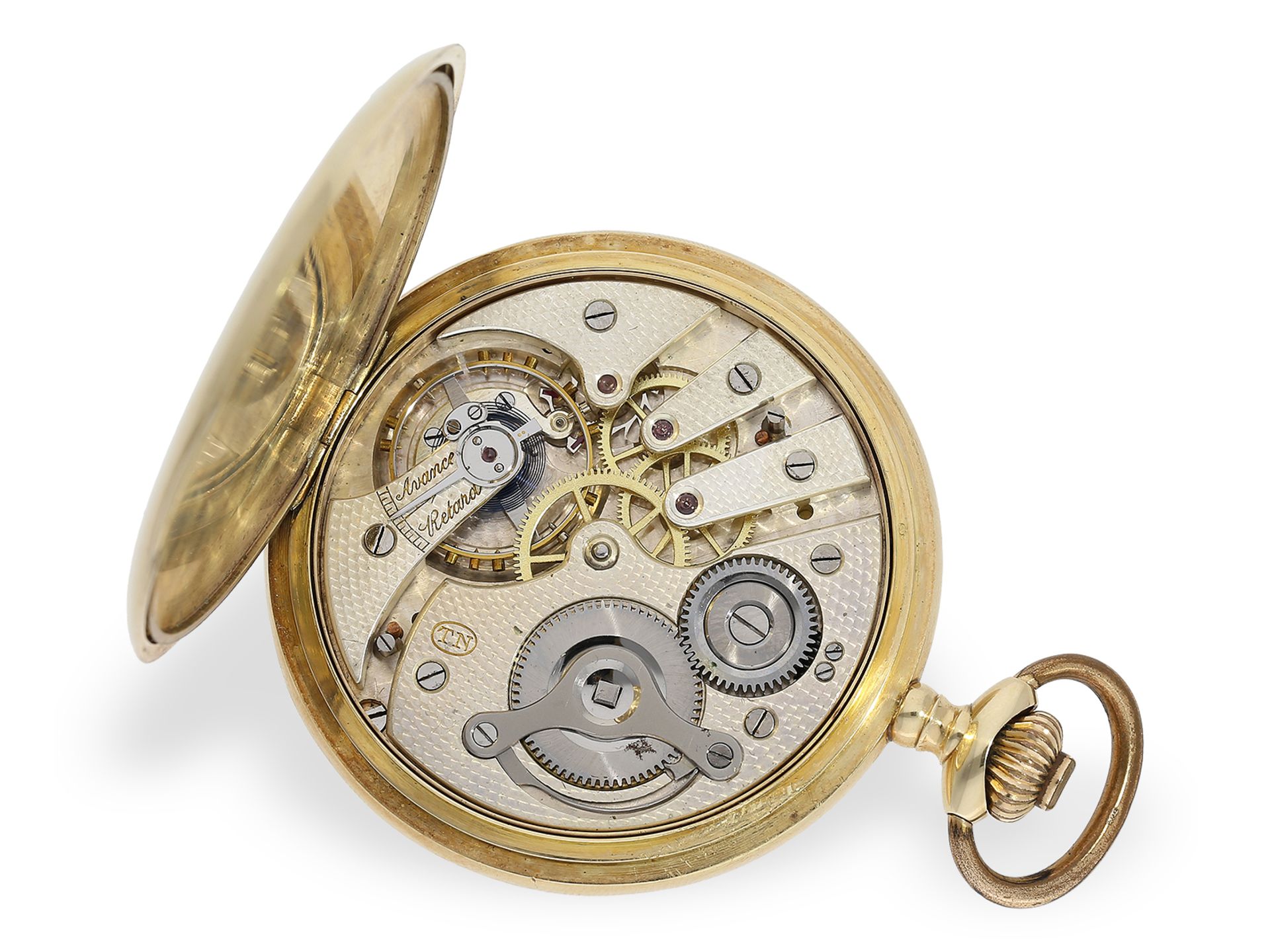 Very well preserved gold hunting case watch, ca. 1920 - Image 3 of 8