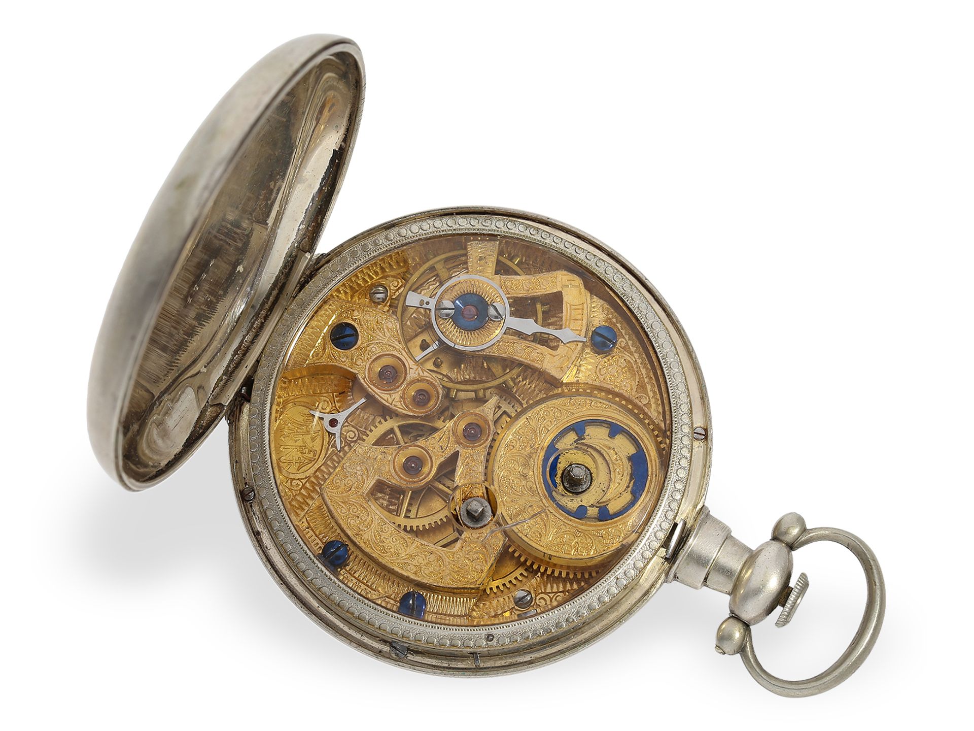 Feine Fleurier-Taschenuhr mit Zentralsekunde, Bovet für den chinesichen Markt, ca.1850 - Bild 2 aus 5