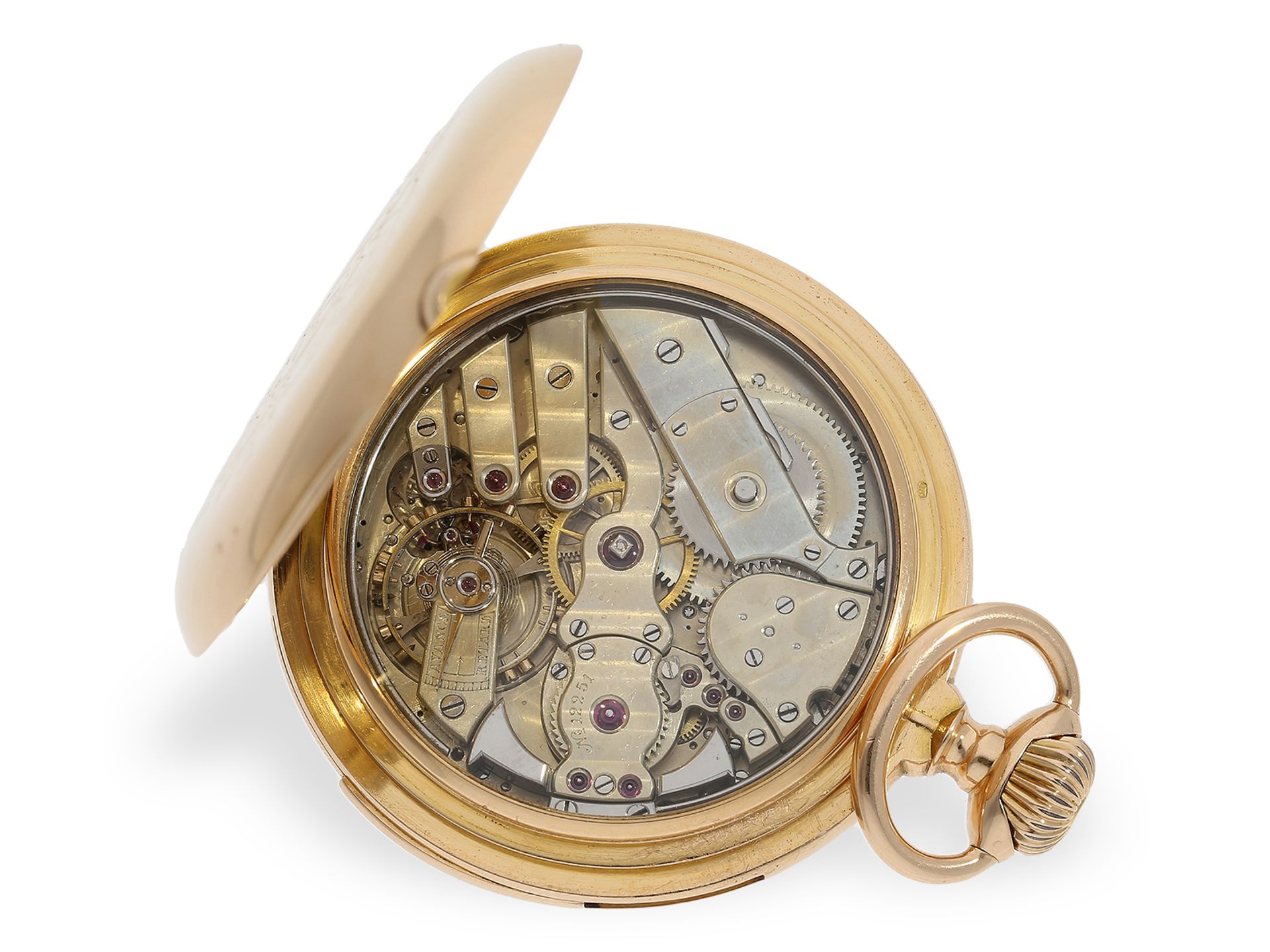 Hochfeines Genfer Chronometer mit Minutenrepetition, Fritz Piguet & Bachmann Geneve No.12251,ca.1890 - Bild 2 aus 6