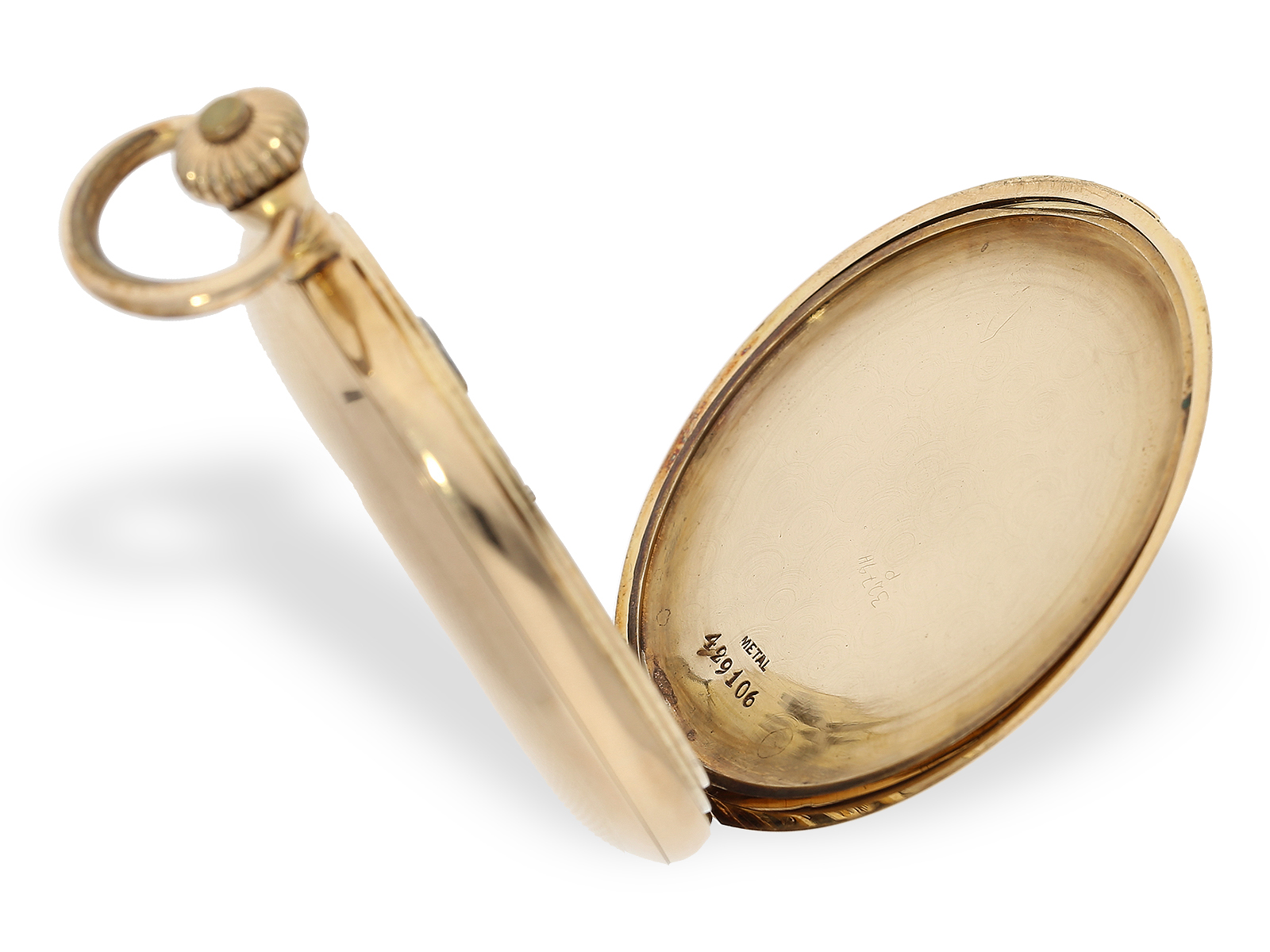 Pocket watch: fine gold hunting case watch, signed Girard Perregaux No. 429106, ca. 1910 - Image 3 of 7