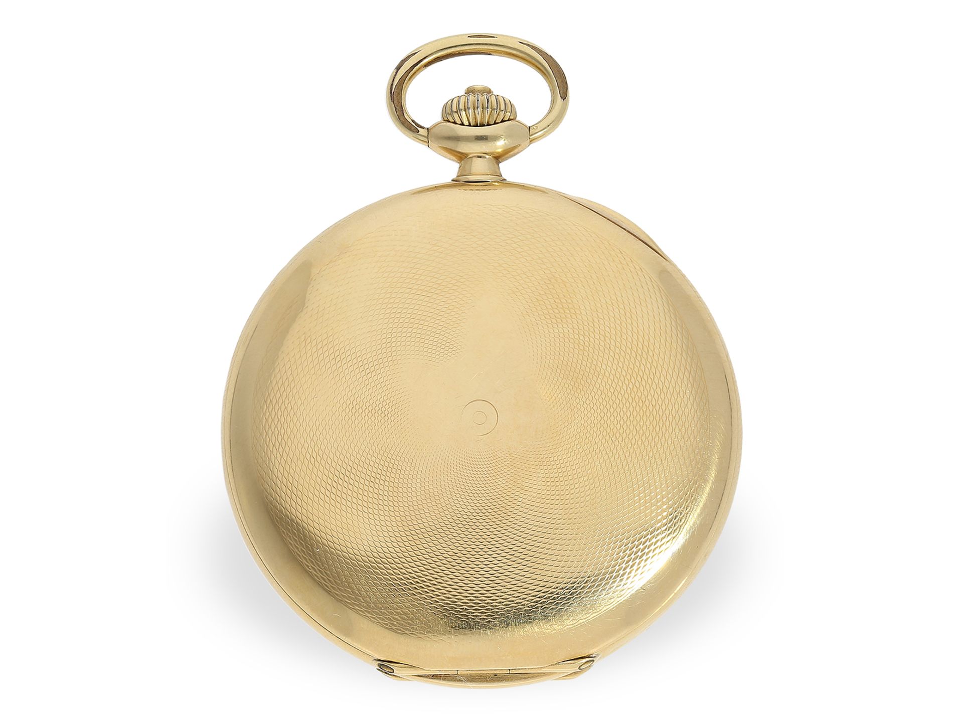 Feine 18K Taschenuhr, Goldsavonnette von Longines, gefertigt für den südamerikanischen Markt, ca1910 - Bild 7 aus 7