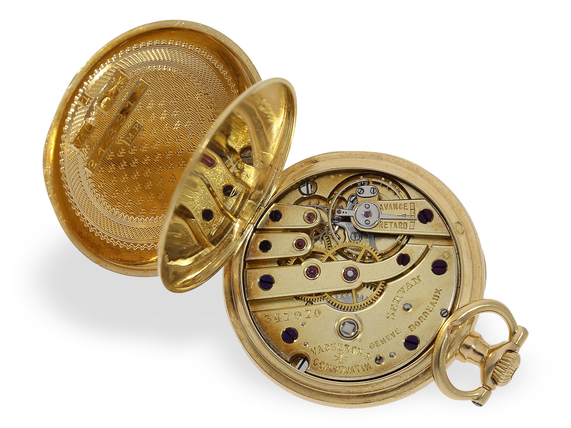 Taschenuhr: hochfeine Genfer Damenuhr, Vacheron & Constantin No.213312, ca.1910 - Bild 2 aus 4