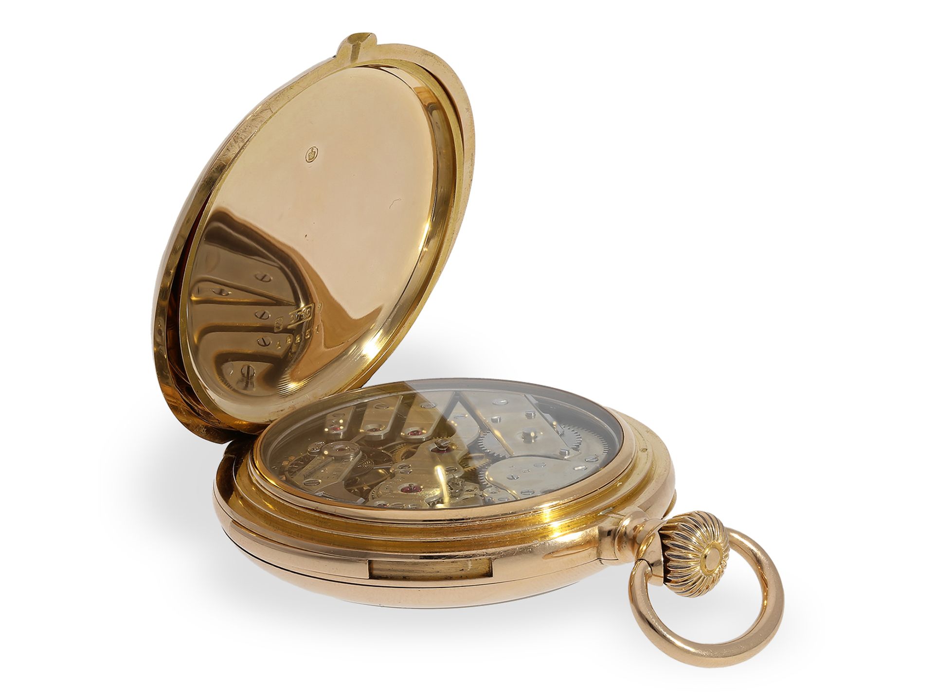 Hochfeines Genfer Chronometer mit Minutenrepetition, Fritz Piguet & Bachmann Geneve No.12251,ca.1890 - Bild 4 aus 6
