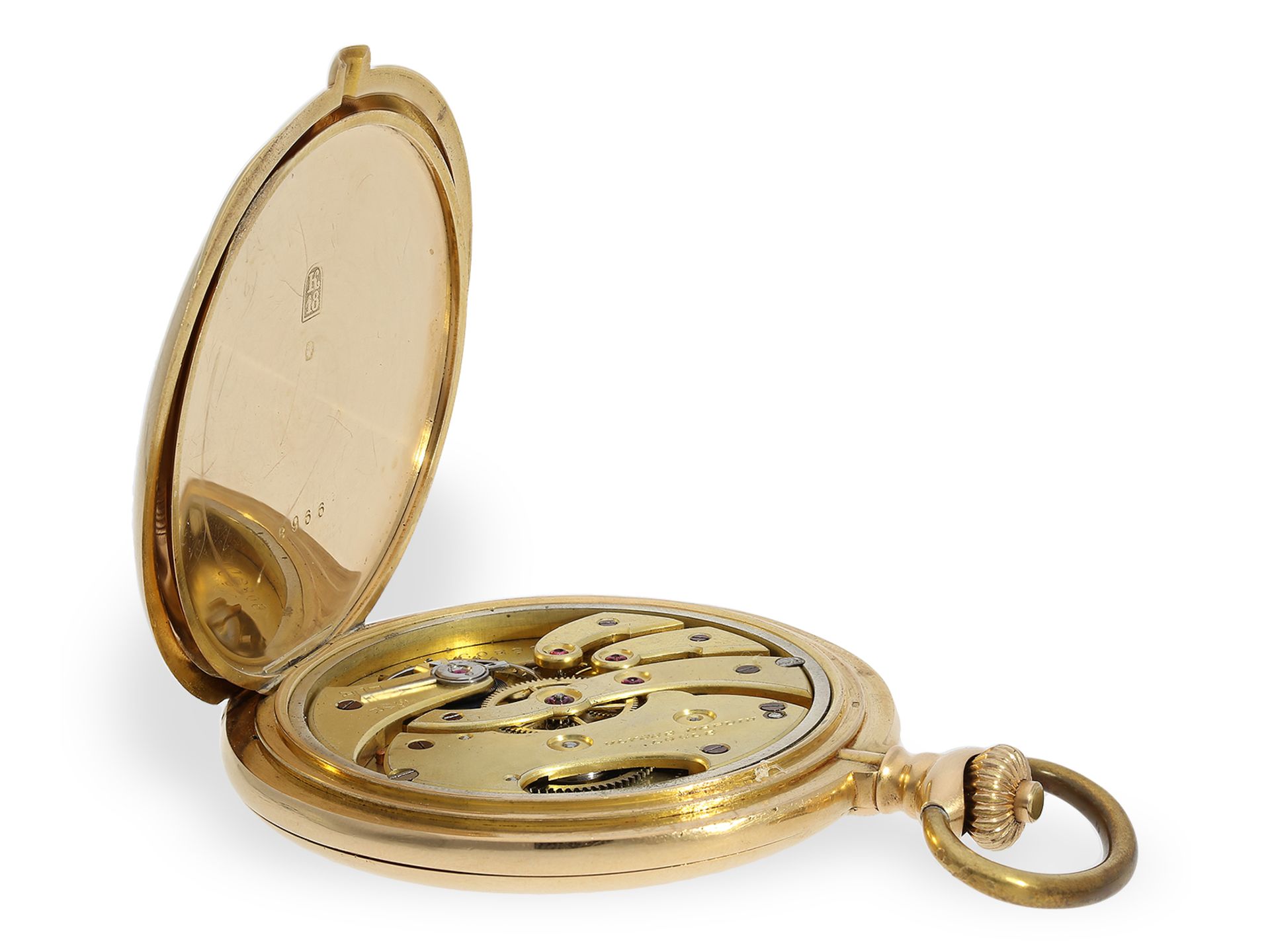Außergewöhnlich großes Ankerchronometer in seltener 18K Goldausführung, Ulysse Nardin Locle No106809 - Bild 3 aus 8