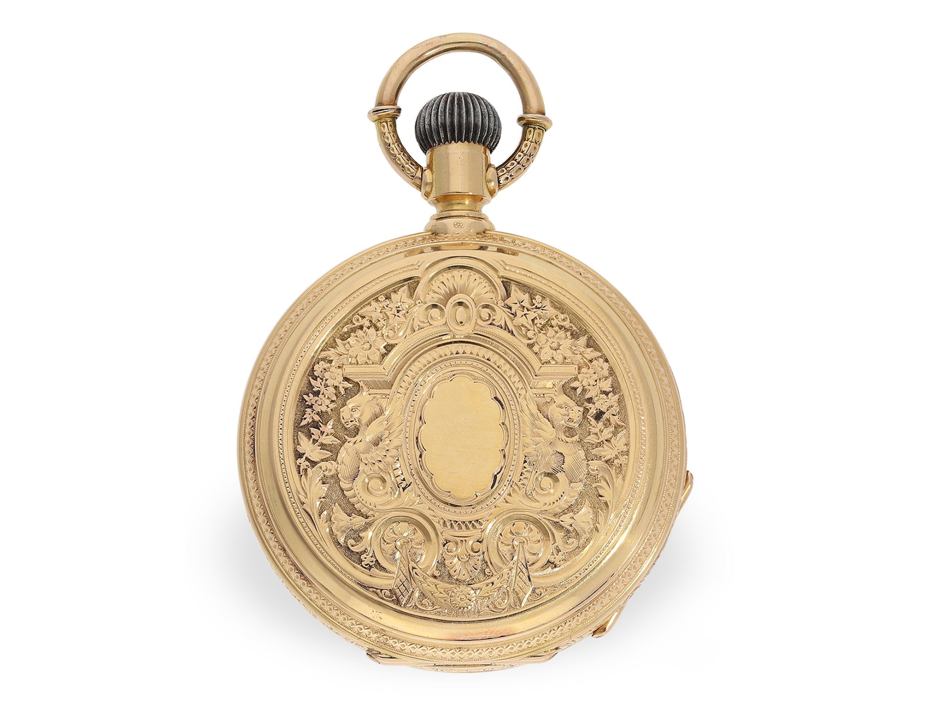 Renaissance-Prunksavonnette, Taschenuhr mit Chronometerhemmung, hochfeine Genfer Qualität, ca. 1880 - Bild 4 aus 8