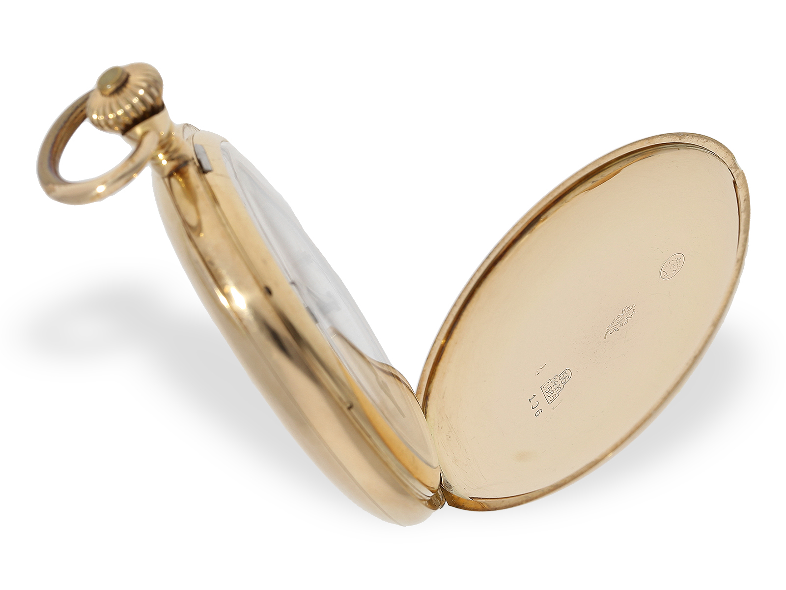 Pocket watch: fine gold hunting case watch, signed Girard Perregaux No. 429106, ca. 1910 - Image 5 of 7