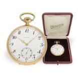 18K Präzisionstaschenuhr von Zenith, mit Originalbox, ca.1930