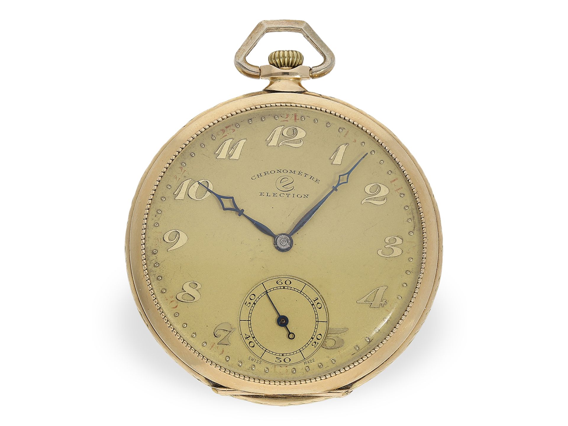 Art déco Frackuhr, Taschenuhr Chronometre Election, ca. 1930